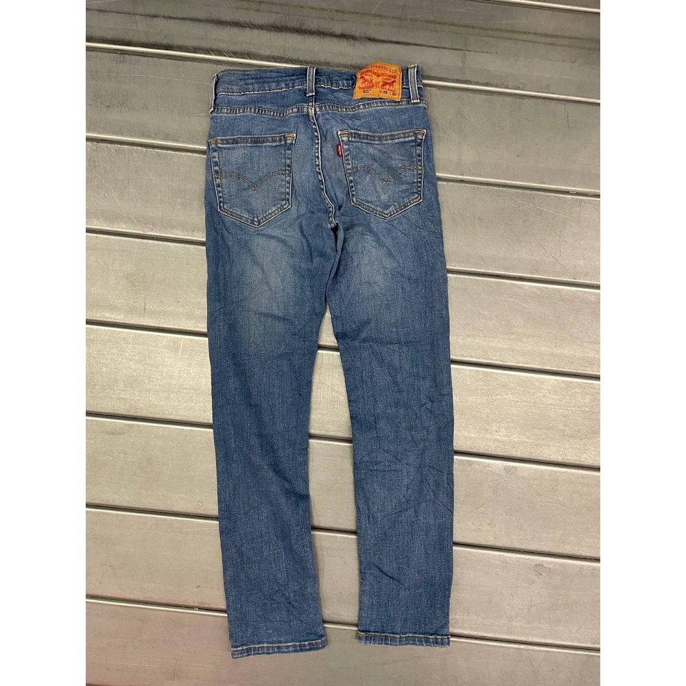 Levis 511 Jeans Mens 28x30 Blue Medium Wash Outdoor Straight - Picture 7 of 15